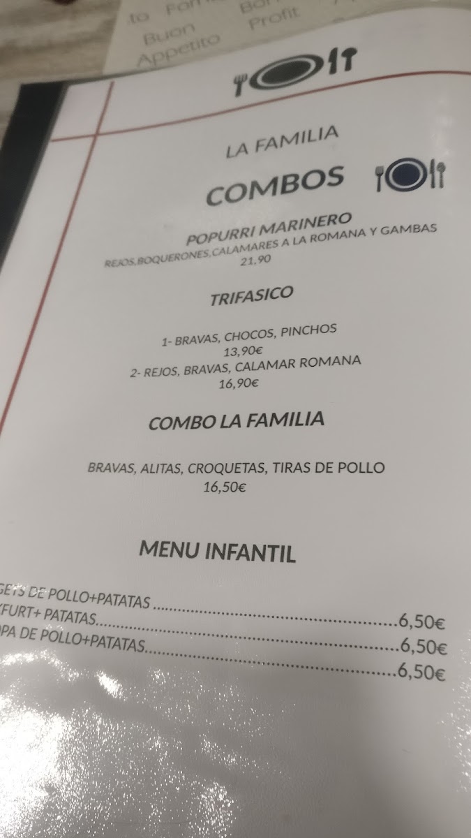 RESTAURANT LA FAMILIA Menu - Image 4