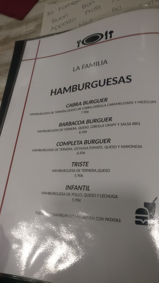 RESTAURANT LA FAMILIA Menu - Image 6